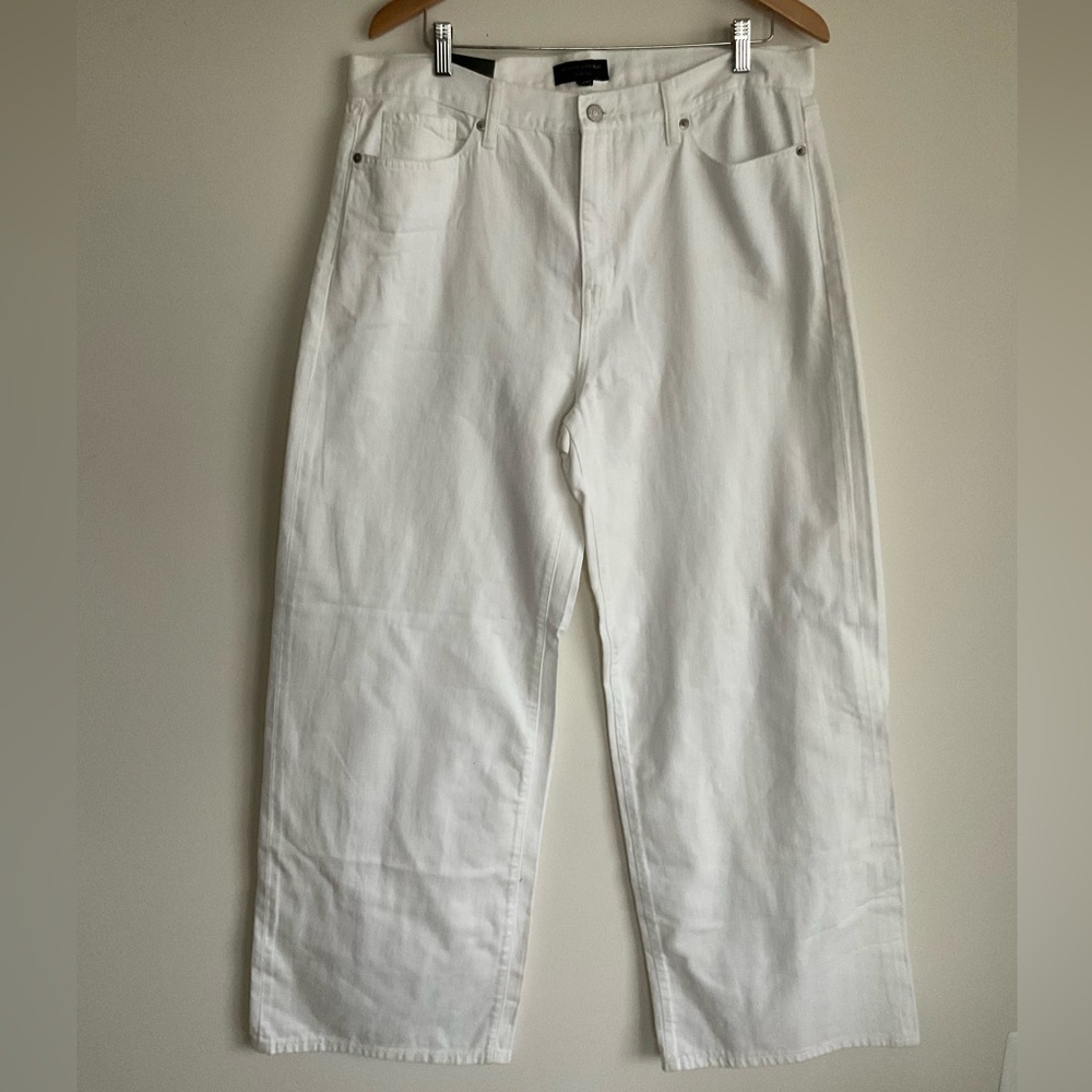 NWT Banana Republic Wide Leg High Waist Rise Jeans Relaxed Fit